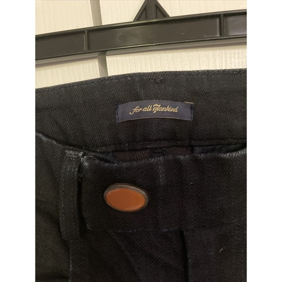 7 For All Mankind Women's Jeans Dark Wash Denim Flare Bell Bottom Size 26 - Picture 5 of 12